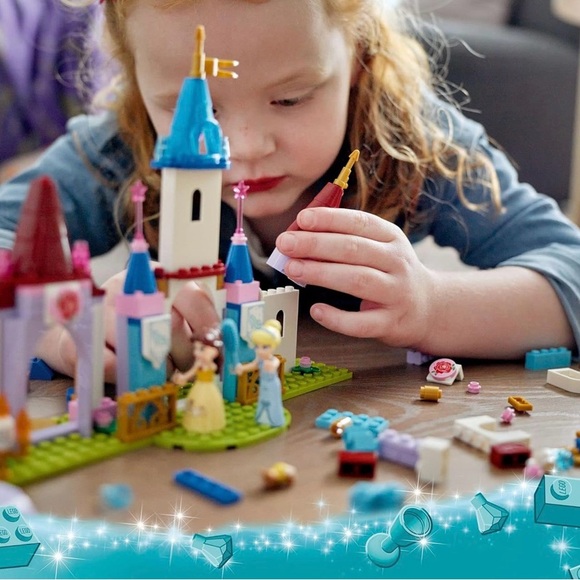 NWT LEGO Disney Princess Creative Castle 140 pc Set Belle & Cinderella 43219 - Picture 7 of 8